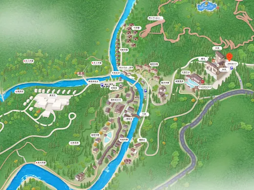 桥东结合景区手绘地图智慧导览和720全景技术，可以让景区更加“动”起来，为游客提供更加身临其境的导览体验。